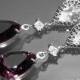 Amethyst Crystal Earrings Purple Chandelier Earrings Swarovski Amethyst Teardrop Rhinestone Earrings Bridal Bridesmaids Jewelry Prom Jewelry - $30.90 USD