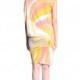 Emilio Pucci Multicolor Print Cap Sleeve Mini Dress Pink