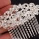 Sterling Silver Bridal Hair Comb Small Wedding Headpiece