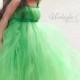 Emerald Green Tulle Flower Girl Dress, Green junior bridesmaid dress, flower girl tutu dress, spring flower girl dress, green wedding dress