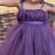 Purple flower girl dress, Junior Bridesmaid Dress, purple Flower Girl Dress, Plum Flower girl tutu dress, plum Bridesmaid Dress Tutu Dress