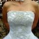 My Liberty - Glamorous Wedding Dress, Hand-Beaded Corset, Straight Across Neckline, Swarovski Rhinestones, Pearls, Crystal Tulle Skirt