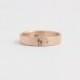 Rose gold engagement ring or diamond wedding Band Rose Gold and Conflict-Free Diamond 4mm 14ct Rose Gold