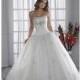 2017 Summer Strapless Tulle Satin Beads Working Chapel Train Ball Gown Wedding Dress for Brides In Canada Wedding Dress Prices - dressosity.com