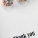 Wedding gift & Card to Your Officiant - Thank You for Marrying Us Round Cubic Zirconia Earrings,Crystal Bridesmaid Earrings,CZ Earrings