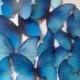 royal blue edible butterflies - BUY 29 get 3 FREE wedding cake decoration - edible cupcake toppers by Uniqdots on Etsy