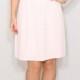 Pale pink dress Prom dress Short chiffon dress for bridesmaid Keyhole dress