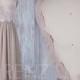 2017 Gray Chiffon Bridesmaid Dress with Belt, Sweetheart Lace Illusion Wedding Dress, V Back Long Prom Dress Floor Length (L291)