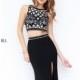 Black Two Piece Set Gown by Sherri Hill - Color Your Classy Wardrobe