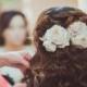 Blush cream flower Hair clip, peach Bridal Hair piece, Blush Bridal hair flower,  Bridal Hair Accessories,