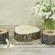Unity Candle Holder Set, Rustic Wedding Decor, Taper and Cylinder Candle Holders Set of 3, Spring Wedding, Woodland Country Wedding Decor