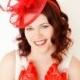Red Fascinator, Tea Party Hat, Church Hat, Kentucky Derby Hat, Fancy Hat, Red Hat, Tea Party Hat, wedding hat, Red Fascinator, womens hat