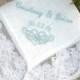 LACE HANDKERCHIEF, For the Bride, Wedding, Communion, Graduation, Personalized, Cutwork Embroidery, Gift Box, Linen & Lace Hanky 11x11