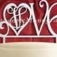 6" "Love" CAKE TOPPER Monogram, PAINTED, Wedding decor, Proposal, Engagement, Anniversary, Celebration, Special Occasion, Love 4208p