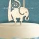 6inch Wooden PAINTED "1st Birthday"  Elephant Cake Topper: Birthday, Nursery, Baby, Newborn, Celebration, Special Occasion 4113p