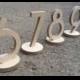 Numbers in Sets of 10 (#11~20; #2130 etc 5inchH, Table Top UNPAINTED: Home Decor, Wedding Decor Planing, Anniversary, Party Monogram 1514