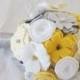 Country Chic Bouquet in Yellow and Grey, small