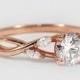 18K White Gold Willow Diamond Ring