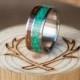 Mens Wedding Band Jade & Ironwood Ring - Staghead Designs