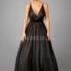 Sleeveless V Neck Ball Gown Natural Waist Taffeta Prom Gown - Compelling Wedding Dresses