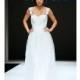 Ivy & Aster - Fall 2015 - Day Tripper Queen Anne Neck A-line Wedding Dress with Lace Bodice and Straps - Stunning Cheap Wedding Dresses