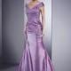 Glamorous Taffeta Princess Off-the-shoulder Neckline Asymmetrical Pleated Full Length Mother Dress - overpinks.com
