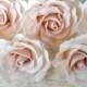 Pink Sugar Gumpaste Roses Wedding Cake Topper Set of 6