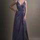 Style L194015 by Jasmine Belsoie - Chiffon Floor Straps  V-Neck A-Line Jasmine Belsoie - Bridesmaid Dress Online Shop