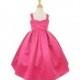Fuchsia Satin Dress w/ Rhinestone Accents Style: D2054 - Charming Wedding Party Dresses