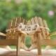 Personalized Cake Topper Adirondack Chairs-Beach Wedding-Cottage Wedding-Shabby Chic- Rustic Chic Burned/Engraved- Adirondack cake toppers