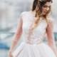 Blush wedding dress // Rosy Iris