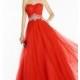 Strapless A-Line Prom Dress with a Beaded Waist by Alyce - Discount Evening Dresses 