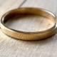 Gold Wedding Band, 2.5mm Slim Flat Recycled 14k Solid Yellow Gold Ring Women's Wedding Ring -  Made in Your Size