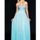 Sean Couture 70684 Beaded Empire Chiffon Gown - Brand Prom Dresses