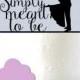 Simply meant to be - Wedding Cake Topper - Marine Corp Cake Topper A2032