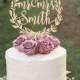 Surname cake topper, Custom Wedding Cake Topper, Personalized Cake Toppers, Mr and Mrs Cake Topper, gold Cake Topper, Glitter, Silver CT-022