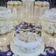 Set of 7 Round Acrylic Crystal Asian Style Chandelier Cake Stands Forbes Favors