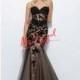 Black/Nude Mac Duggal 10055R - Mermaid Lace Dress - Customize Your Prom Dress
