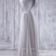 2017 Gray Chiffon Bridesmaid Dress, Ruched Bodice Wedding Dress, One Shoulder Ruffle Prom Dress with Beading, Formal Dress Full Length(L233)