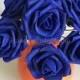 100 Cobalt Blue Wedding Flowers Diameter 8cm Fake Roses Dark Blue Flowers For Wedding Bridal Bouquets Table Centerpiece Decorations