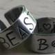 Beauty and Beast Rings - Silver - Beauty and Beast - Couples Promise Ring Set
