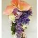 Cascade Bouquet - Real Touch, Cascading, Tropical Bouquet, Destination Wedding, Destination Bouquet, Real Touch Flowers, Soft Touch Flowers