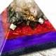 Orgone Pyramid - Element of fire: Crystal quartz, Pyrite