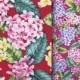 Fabric Hawaii Plumeria Clusters Tropical Floral, Fuchsia Red Yellow Pink Lavender, Cotton HCN10089/HCN10090 Ask for bulk