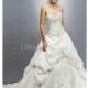 Dramatic Ball Gown Floor Length Taffeta Natural Waist Chapel Train Wedding Dress - Compelling Wedding Dresses