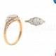 0.70ct Single Cut Round Diamonds 18K Rose Gold Cluster Band Ring - CUSTOM MADE