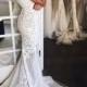Mermaid Off-the-Shoulder Sweep Train Lace Wedding Dress Wedding Dresses