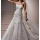 Chic Long Tulle One Shoulder Fit N Flare Chapel Train Wedding Gown - Compelling Wedding Dresses