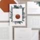 Celine Wedding Invitation & Correspondence Set / Illustrated Botanical Ferns and Foliage / Sample Invitation Set