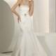Fashion Trumpet-Mermaid Strapless Court Train Satin Wedding Dress CWZT1303B - Top Designer Wedding Online-Shop